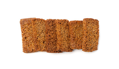 Rye Croutons, Brown Bread Rusks, Crispy Bread Cubes, Dry Rye Crouoton Crumbs, Brown Roasted Rusks
