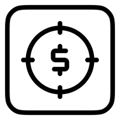 Editable target profit vector icon. Part of a big icon set family. Perfect for web and app interfaces, presentations, infographics, etc