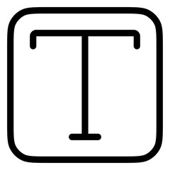 Editable text, type tool vector icon. Part of a big icon set family. Perfect for web and app interfaces, presentations, infographics, etc