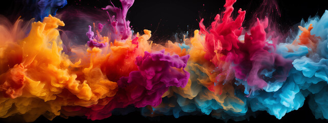 a colorful explosion, wallpaper, background, concept art