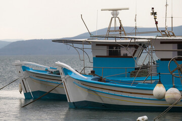 Fototapeta premium Fishing Boats on Lesbos, Greece