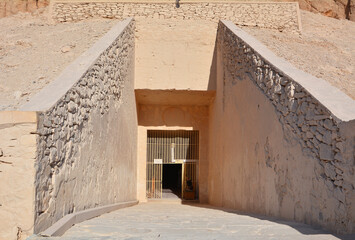 Eingang zu einer Grabkammer im Tal der Könige, Theben, Luxor, Ägypten