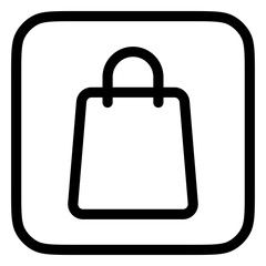 Editable shopping bag vector icon. Part of a big icon set family. Perfect for web and app interfaces, presentations, infographics, etc