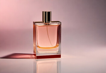 luxury niche perfume bottle on minimal background