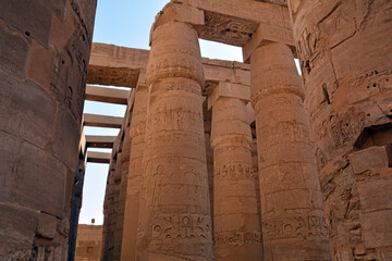 S&auml;ulen im Karnak-Tempel, Luxor, &Auml;gypten