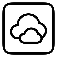 Editable clouds vector icon. Part of a big icon set family. Perfect for web and app interfaces, presentations, infographics, etc