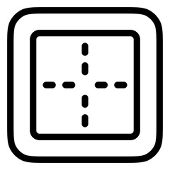 Editable outer border vector icon. Part of a big icon set family. Perfect for web and app interfaces, presentations, infographics, etc