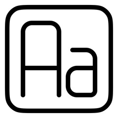 Editable font capitalization vector icon. Part of a big icon set family. Perfect for web and app interfaces, presentations, infographics, etc