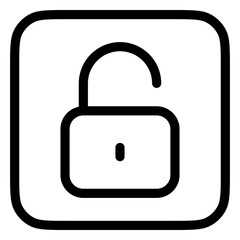 Editable vector unlock padlock password security icon. Part of a big icon set family. Perfect for web and app interfaces, presentations, infographics, etc