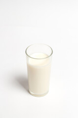 Glass of milk for breakfast
