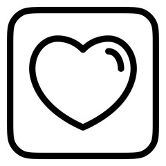 Editable vector heart love favorite bookmark icon. Part of a big icon set family. Perfect for web and app interfaces, presentations, infographics, etc