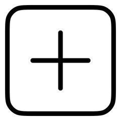 Obraz premium Vector plus positive add mark icon. Black, white background. Perfect for app and web interfaces, infographics, presentations, marketing, etc.