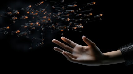 Master of the Skies: Futuristic Glove Empowers Precision Control over Drone Armada for Cutting-Edge Logistics and Surveillance