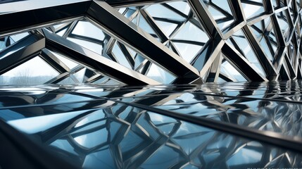 Reflective Symmetry: Captivating Interplay of Steel and Glass in Contemporary Art Center