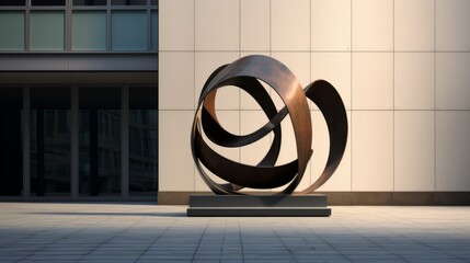 Urban Elegance: Captivating Modern Art Sculpture Harmonizing with Public Space