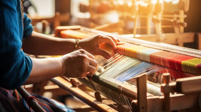 Artisan's Touch: Mastering the Timeless Craft of Weaving with Skilled Hands