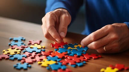 Mastering the Puzzle: Expert Hands Skillfully Assemble a Complex Model with Precision and Finesse