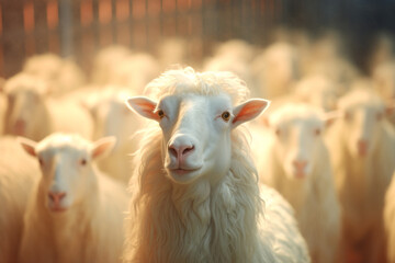 Obraz premium Albino animals Lack of pigment in the skin and its appendages, in the iris and pigmented membranes of the eyes white wildlife eyes exotic nature rarely.