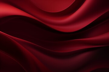 Obraz premium Enigmatic Elegance: Mesmerizing Dark Red Waves Unleash Abstract Beauty in a Gradient Color Symphony