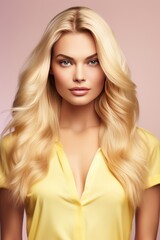 Fototapeta premium Portrait of beautiful blonde woman