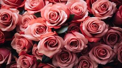 Obraz premium Blooming Splendor: A Breathtaking Daytime Tapestry of Majestic Roses