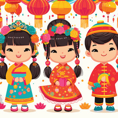 Kids chinese new year