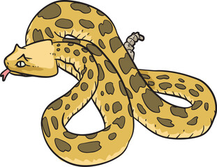 Viper Snake Wild Animal Vector Illustration