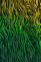 green engraved pattern