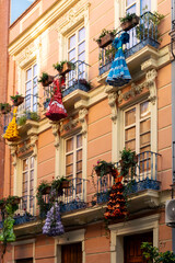 Decorated streets of Spain