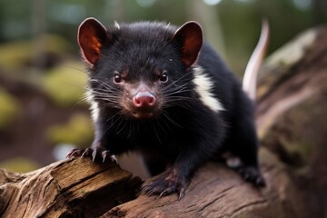 Tasmanian devil. sarcophilus harrisii.