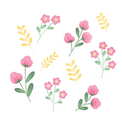 illustration of flowers for decoration ideas 