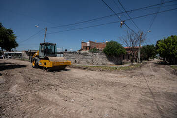 trabajo de mejoras en la ciudad