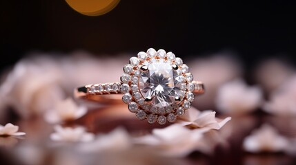 Sparkling Elegance: Unveiling the Radiance of a Rosée Diamond Ring in Exquisite Packaging