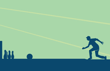 Great elegant vector editable bowling poster background design for your bowling championship event	