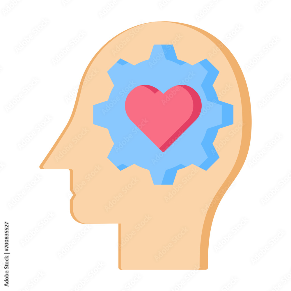 Wall mural Emotional Intelligence Icon