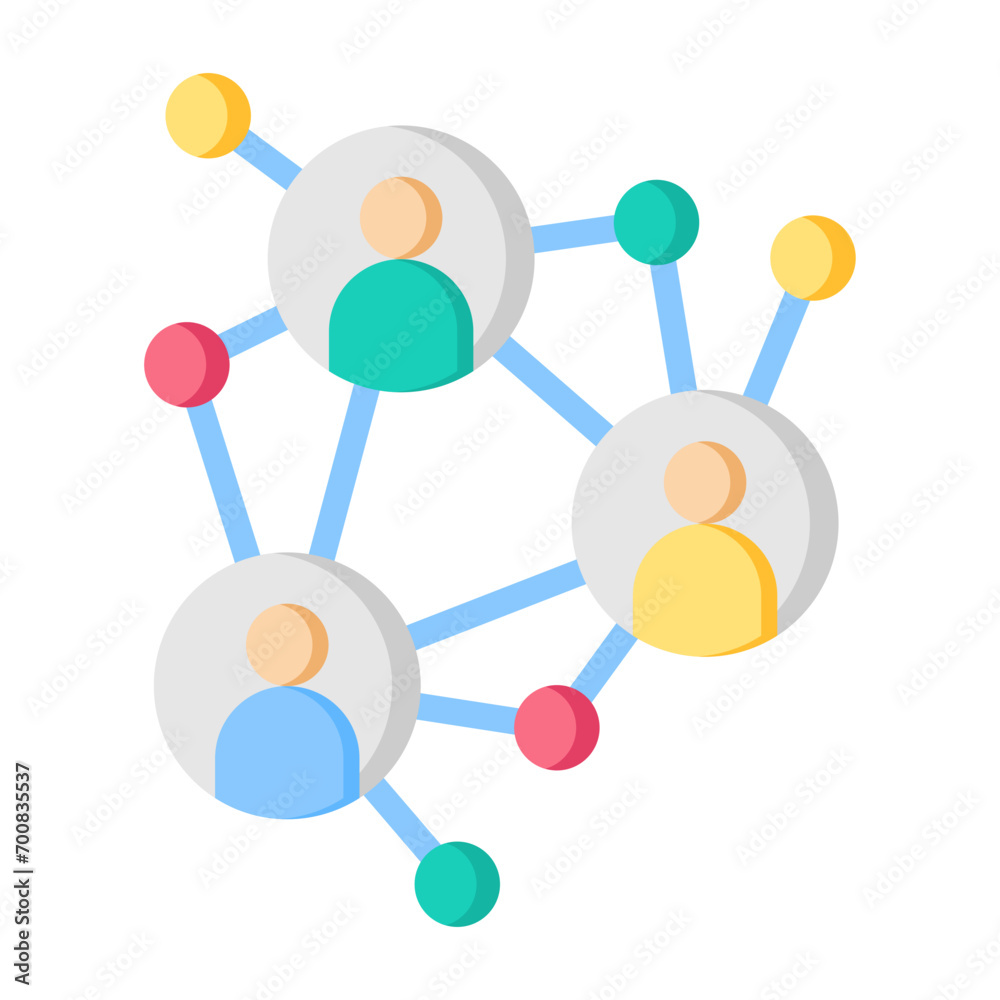 Sticker Networking Icon