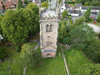 Fototapeta na wymiar Aerial View of British Church