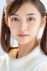 Naklejka premium 美しい女性
