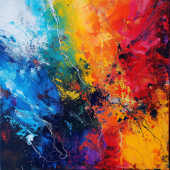 Abstract symphony of colors named the vibrant chaos