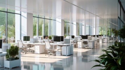Effortless Elegance: Illuminating the Modern Workplace with Openness and Style