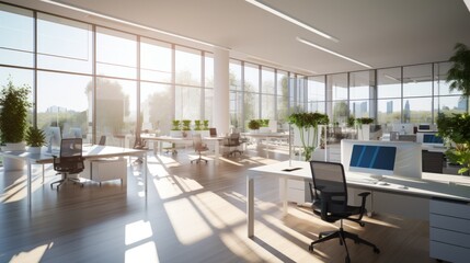 Effortless Elegance: Illuminating the Modern Workplace with Openness and Style