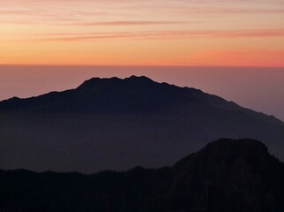 Sonnaufagng am Roque de los muchachos mit Teide