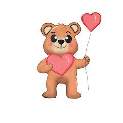 teddy bear with heart