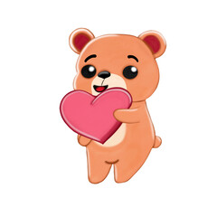 teddy bear with heart