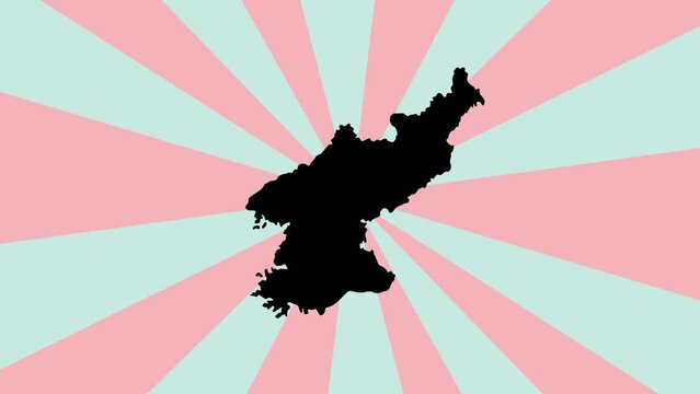 Animated Mozambique map icon with rotating background