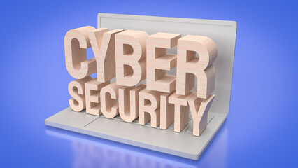 The cyber security for technology and it concept 3d rendering..