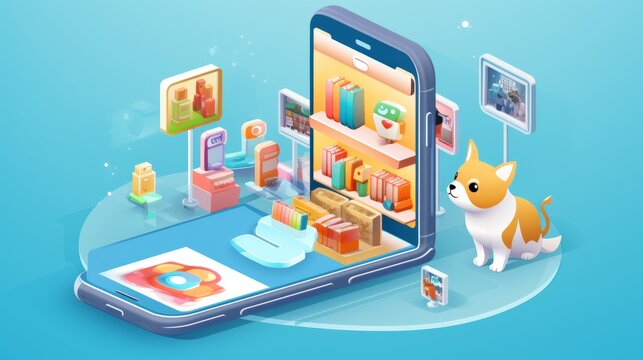 Digital Delights: Explore a Vibrant Virtual Pet Paradise on Your Smartphone - 3D Pets, Supplies, and More Await!