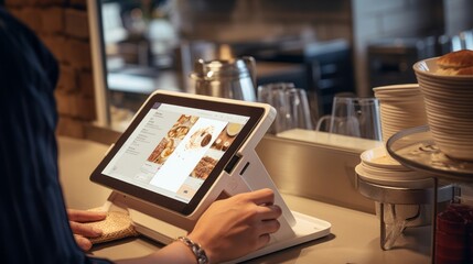Artistry in Motion: Captivating Latte Art and Efficient Order Management at a Vibrant Coffee Shop