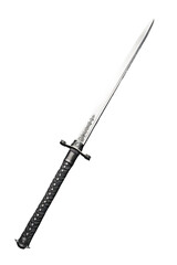 Fototapeta premium Japanese Samurai Sword, transparent background, isolated image, generative AI