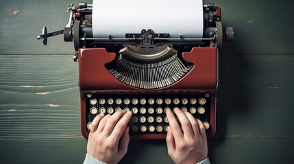 Timeless Creativity: Vintage Typewriter Inspires Productivity and Nostalgia